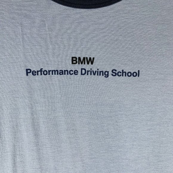 BMW Performance Driving Bella T-Shirt Womens Large Blue‎ Cotton Crew Neck 7462 - Picture 3 of 8
